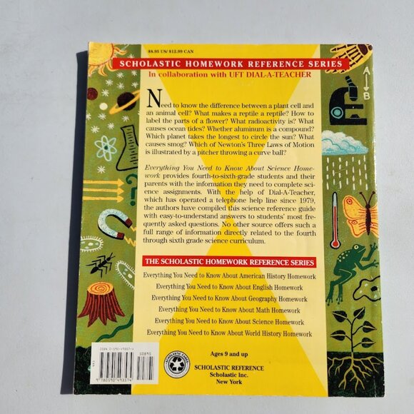 Everything You Need To Know About Science Homework Paperback Book School Supplie - Picture 3 of 16